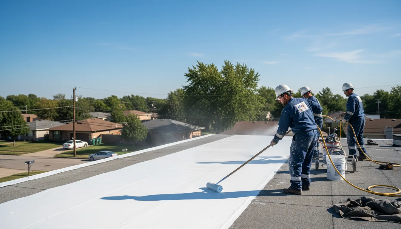 Commercial roof coating in Steamboat Rock, IA near me